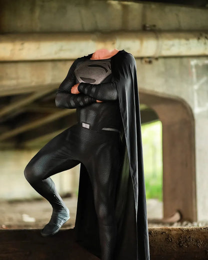 Superhelden Kostüm Superman Schwarz