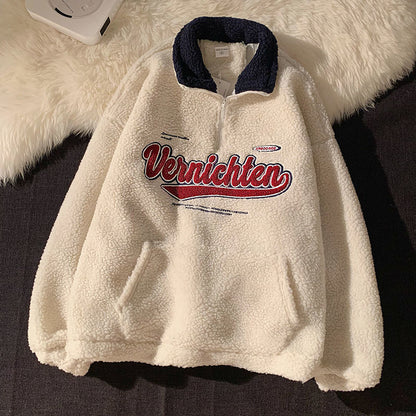 Vintage Plüsch Hoodie