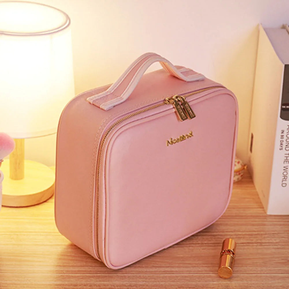 Schminktasche mit integriertem Spiegel und Licht