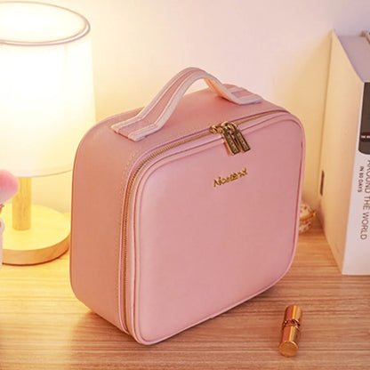 Schminktasche mit integriertem Spiegel und Licht
