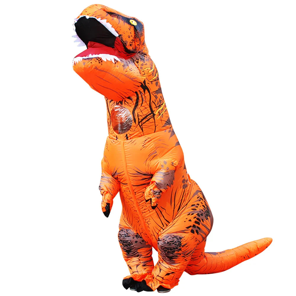 T-Rex Kostüm Orange 150-195cm