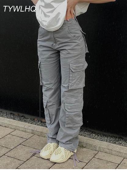 Vintage Cargo Pants  Baggy Jeans Frauen