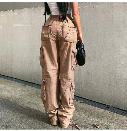 Vintage Cargo Pants  Baggy Jeans Frauen