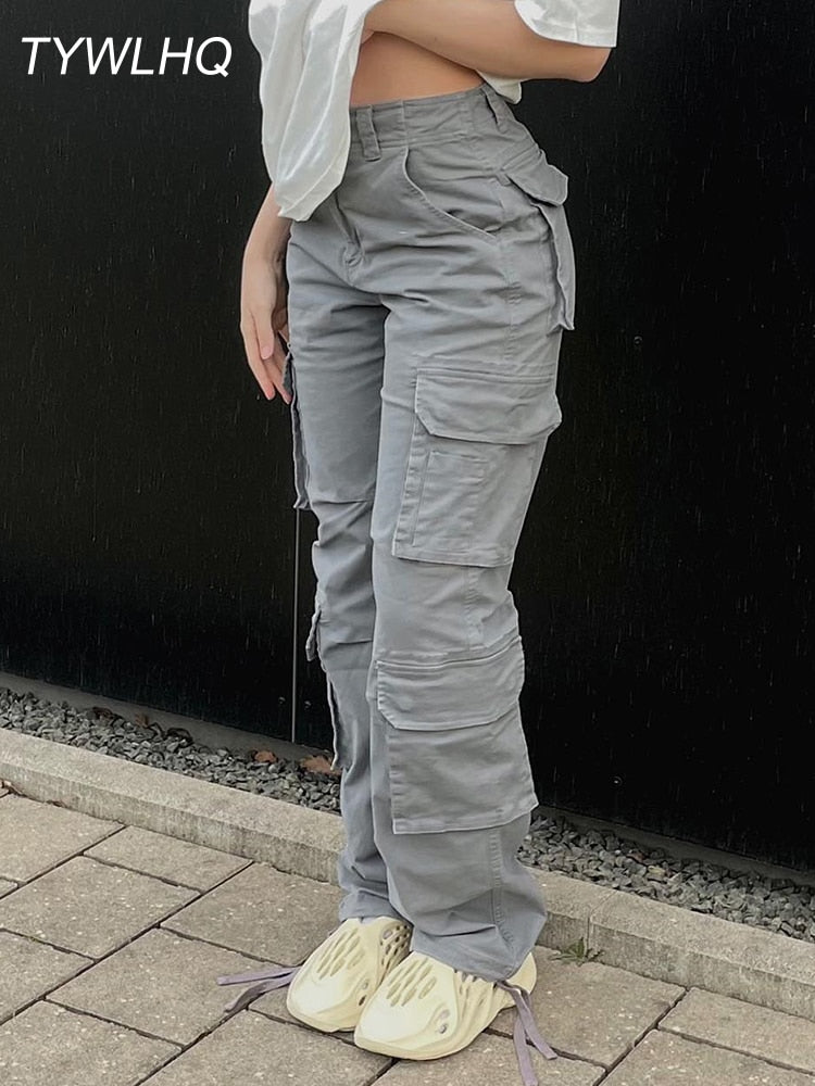 Vintage Cargo Pants  Baggy Jeans Frauen