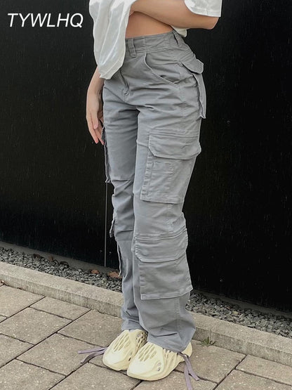 Vintage Cargo Pants  Baggy Jeans Frauen
