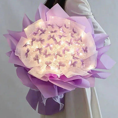 Schmetterlings Blumenstrauss Violett