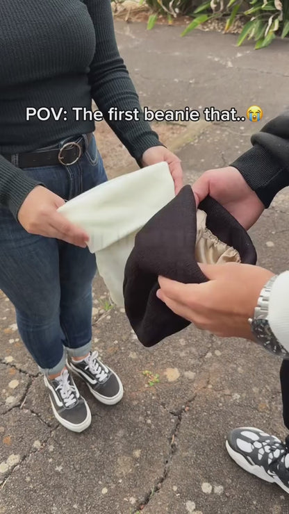 Wintermütze mit Seidenfutter